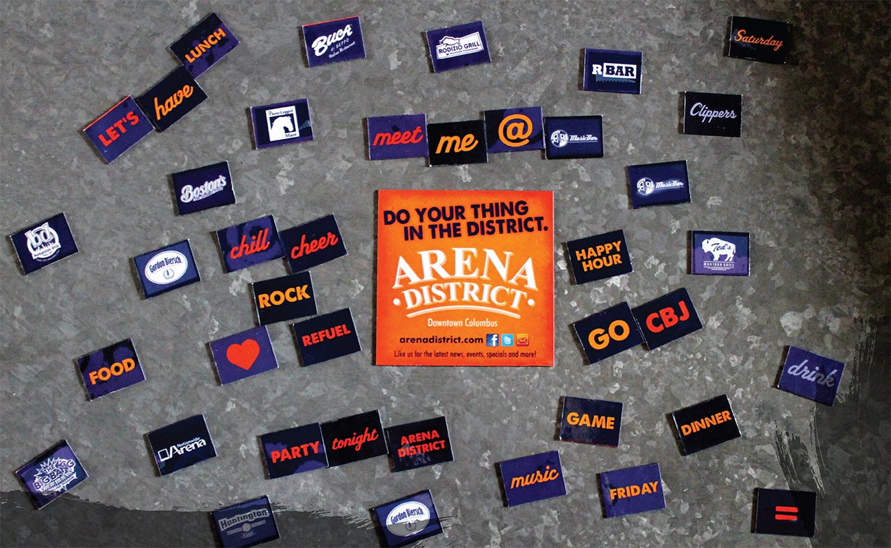 Arena District Magnet Promotional Item