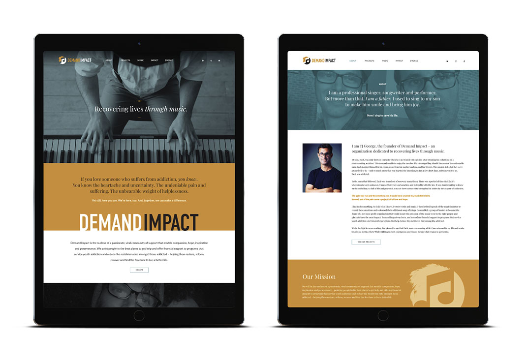Website Design | Branding | Nonprofit | Demand Impact | Peebles Creative Group