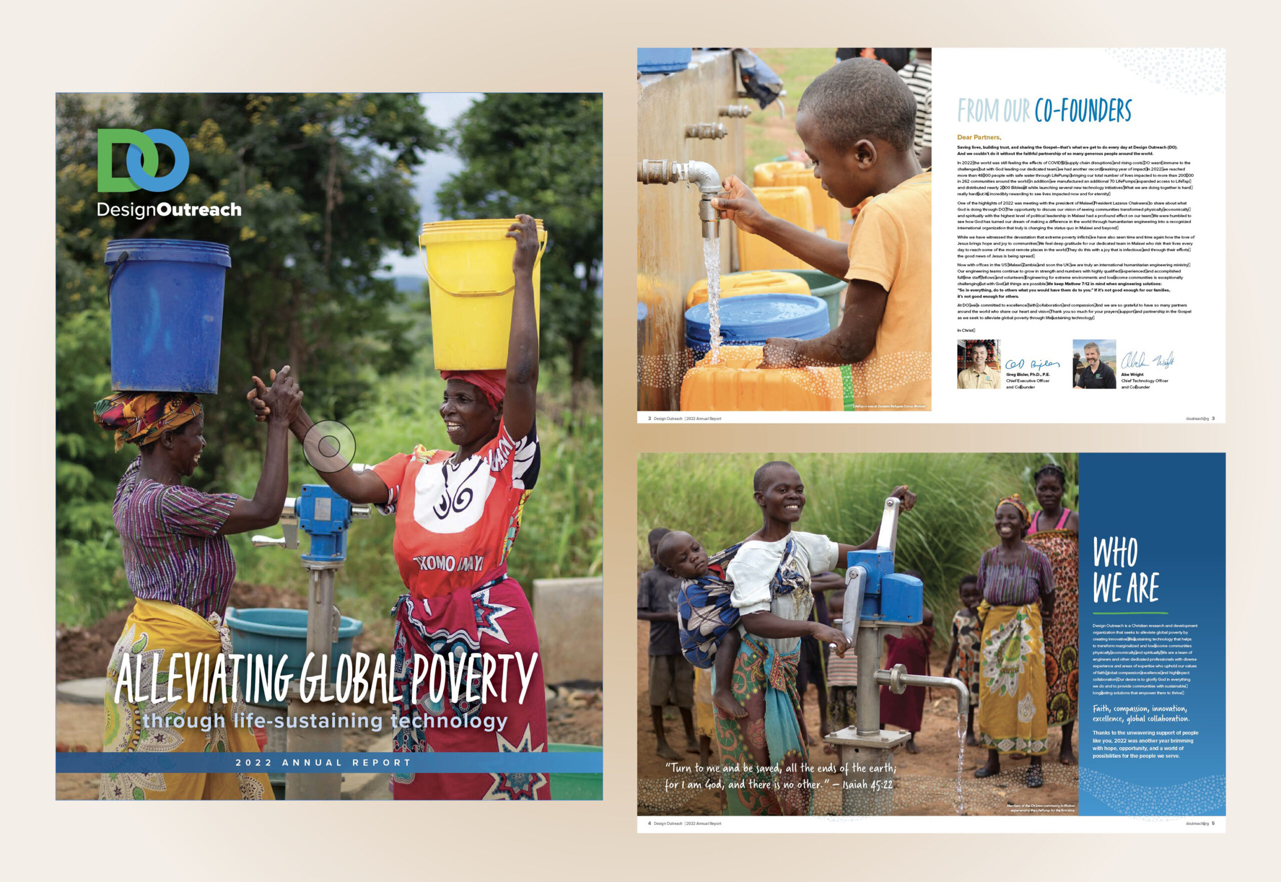 DO | Design Outreach | Malawi | Water | Christian | Nonprofit | Charity | Engineering | Peebles Creative Group | Faith Based | Branding | Annual Report | Catalyst Campaign