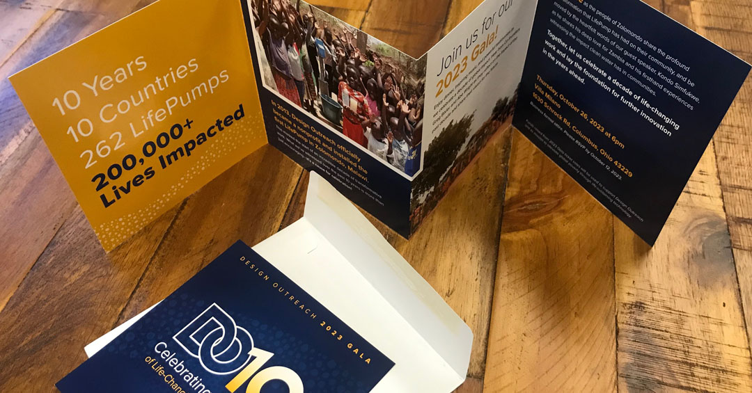 Design Outreach | Gala Invitation | Peebles Creative Group
