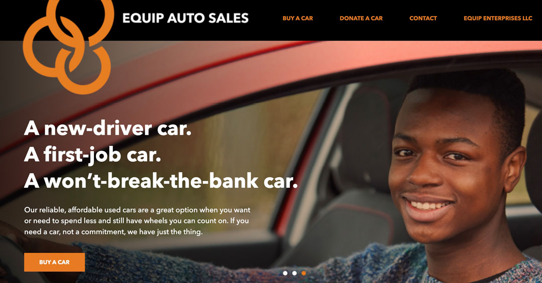 Equip Auto Sales | Central Ohio Youth for Christ | Peebles Creative Group | Social Enterprise