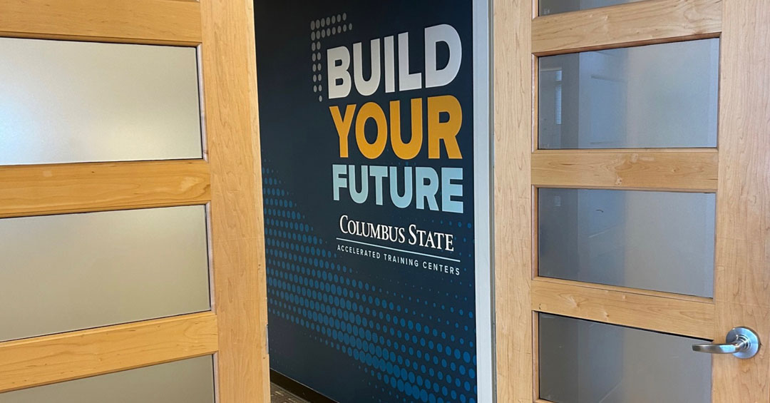 Columbus State Community College | Accelerated Training Center | Interior Branding | Peebles Creative Group
