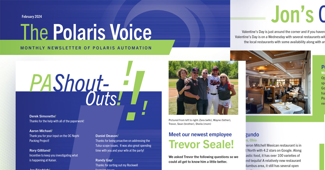 Polaris Automation | The Polaris Voice | Newsletter | Peebles Creative Group